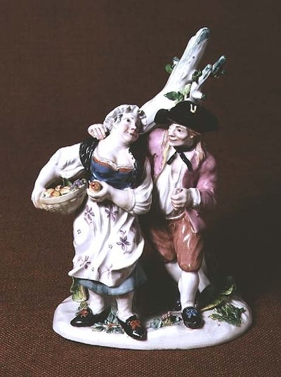 ヘキスト農民グループ、1752年（磁器） 作： Simon Feilner